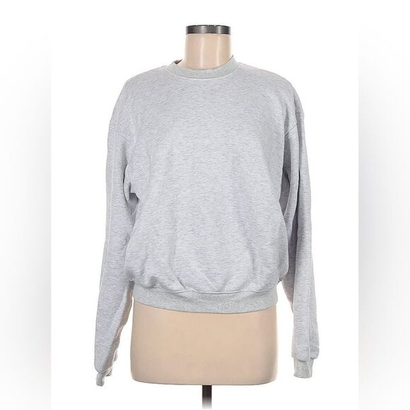 SKIMS Tops - Skims💗Cotton Fleece Light Grey Classic Crewneck Medium